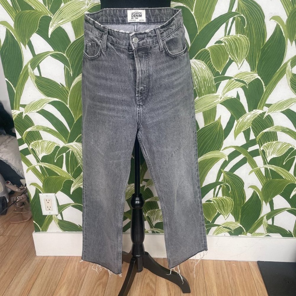 Zara Distressed Black Denim